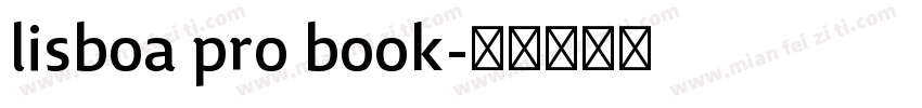 lisboa pro book字体转换